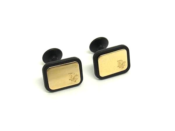 ■美品■ ChristianDior ディオール ヴィンテージ カフスボタン カフリンクス アクセサリー ビジネス 紳士 メンズ ゴールド系 DL2951