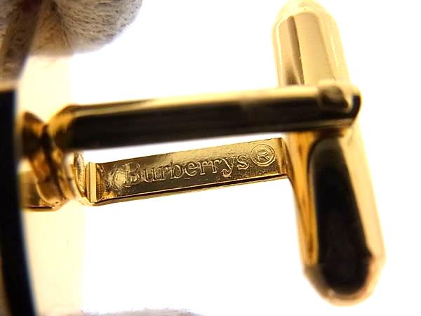 美品 Burberrys バーバリーズ カフリンクス カフスボタン アクセサリー ビジネス 紳士 メンズ ゴールド系×グリーン系 ypeace2015-10098061 pleasure-Store 楽天市場店 サンプル画像3
