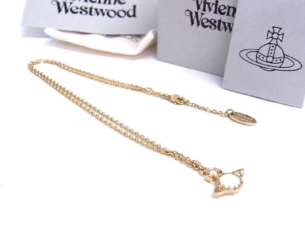 ■新品■未使用■ Vivienne Westwood ヴィヴィアン オーブ ネックレス ペンダント アクセサリー レディース ゴールド系 AP9756