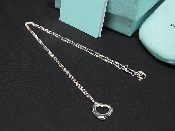 ティファニー オープンハート ネックレス（レディース） ■新品■未使用■ TIFFANY＆Co ティファニー エルサペレッティ オープンハート SV925 ネックレス アクセサリー シルバー系 AR5755