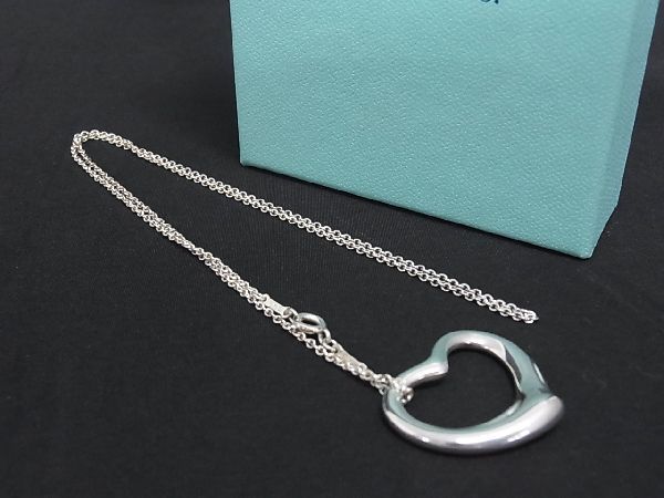 ■新品■未使用■ TIFFANY＆Co ティファニー エルサペレッティ オープンハート ビッグ SV925 ネックレス アクセサリー シルバー系 AT3389