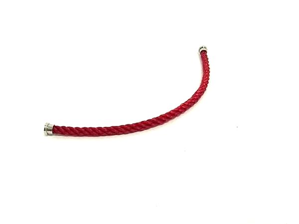 樂天商城 - ■新品■未使用■ FRED フレッド フォース10 ブレスレット用 スティールケーブル 表記サイズ 15 レッド系×シルバー系 FX3178