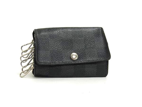 LOUIS VUITTON ルイヴィトン N62662 ダミエグラフィット ミュルティクレ6 6連 キーケース 鍵入れ メンズ ブラック系 DK7786