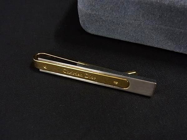 ■美品■ ChristianDior クリスチャンディオール ヴィンテージ ネクタイピン タイクリップ アクセサリー メンズ ゴールド系 DL3500