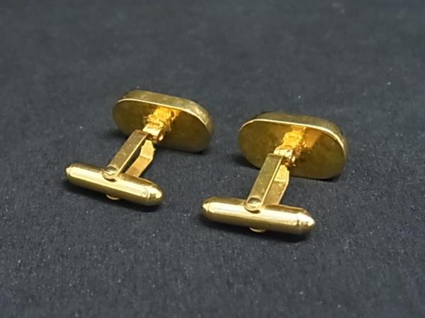 pleasure-Store 楽天市場店のChristianDior クリスチャンディオール カフスボタン カフリンクス アクセサリー メンズ ゴールド系×シルバー系 DN7807｜アングル2