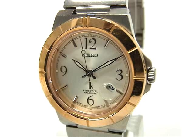 SEIKO セイコー AF-32 SS クォーツ 10気圧防水 腕時計 ウォッチ レディース シルバー系×ゴールド系 DN7921
