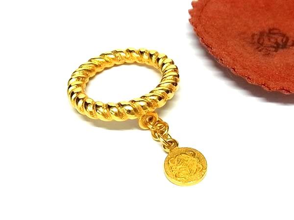 未使用　ロエベ　スカーフリング　黒革×金 楽天市場】ロエベ 中古（スカーフリング｜マフラー・スカーフ