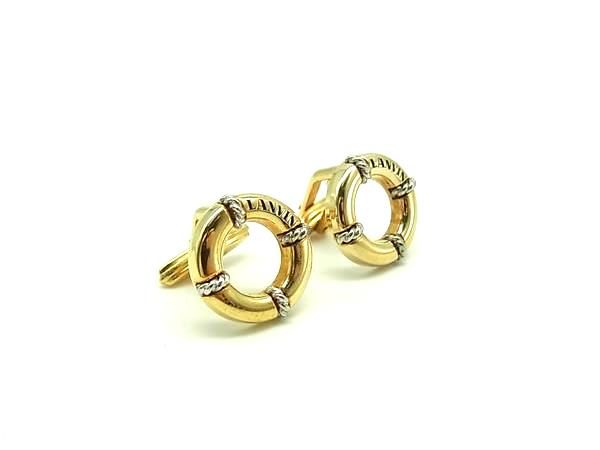 樂天商城 - ■美品■ LANVIN ランバン カフリンクス カフスボタン アクセサリー 紳士 メンズ ゴールド系 DG6114
