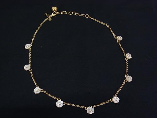Other - ■美品■ kate spade ケイトスペード フラワー 花 ネックレス ペンダント アクセサリー レディース ゴールド系 DK7464