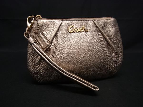 乐天商城 - ■美品■ COACH コーチ レザー マルチポーチ マルチケース 小物入れ レディース ピンクゴールド系 DK8704