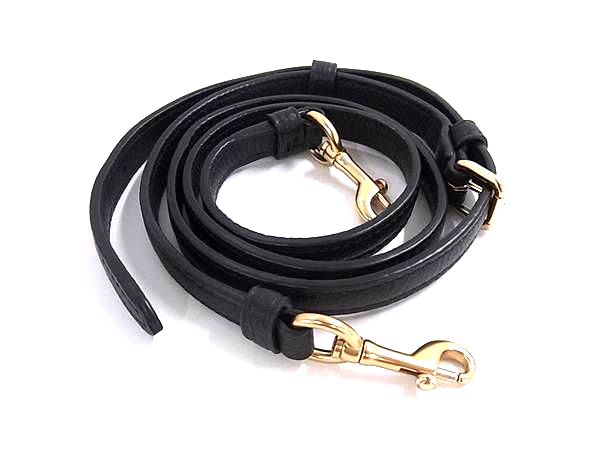 ■新品■未使用■ COACH コーチ レザー バッグ用 ショルダーストラップ 肩掛け ブラック系×ゴールド系 FT3848
