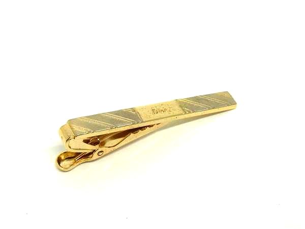■美品■ ChristianDior クリスチャンディオール タイクリップ ネクタイピン アクセサリー ビジネス メンズ ゴールド系 DL4020