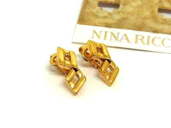Hawaiian Jewelry - NINA RICCI ニナリッチ クリップ式 イヤリング アクセサリー レディース ゴールド系 DL4215
