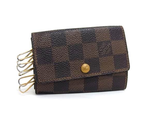 LOUIS VUITTON ルイヴィトン N62630 ダミエ ミュルティクレ6 6連 キーケース 鍵入れ ブラウン系 DL4267