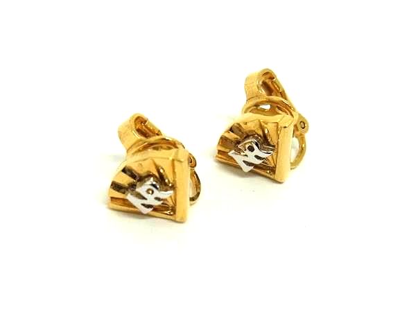 樂天商城 - ■美品■ NINA RICCI ニナリッチ クリップ式 イヤリング アクセサリー レディース ゴールド系 DL4578