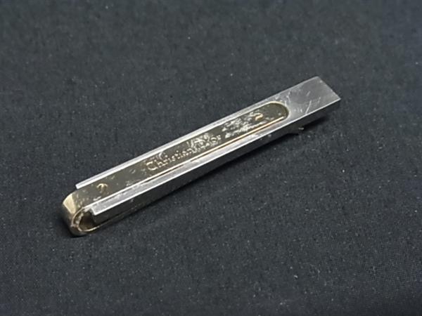ChristianDior クリスチャンディオール ネクタイピン タイクリップ アクセサリー ビジネス 紳士 メンズ シルバー系×ゴールド系 DN7484