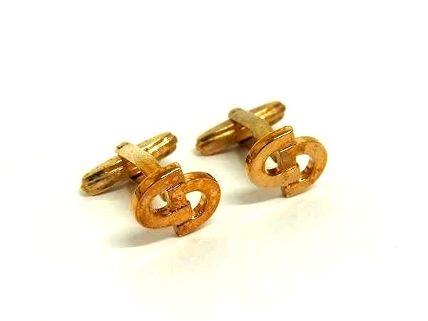 ChristianDior ディオール ヴィンテージ カフスボタン カフリンクス アクセサリー ビジネス 紳士 メンズ ゴールド系 DL5178