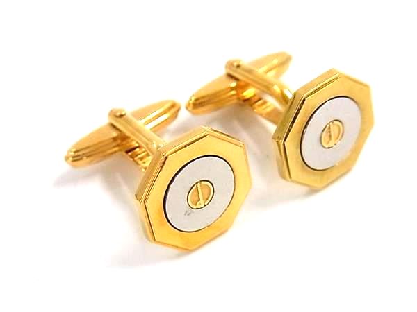 Hawaiian Jewelry - ■美品■ dunhill ダンヒル カフスボタン カフリンクス アクセサリー ビジネス 紳士 メンズ ゴールド系×シルバー系 DL5195