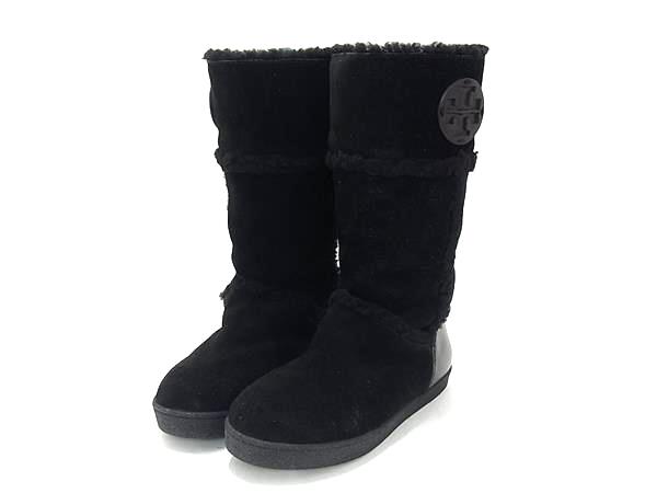 TORY BURCH トリーバーチ スエード ムートンブーツ 靴 シューズ レディース ブラック系 DL5380