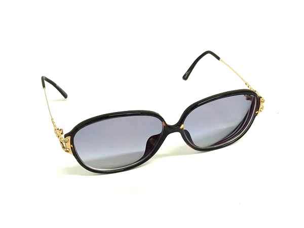 ■美品■ ChristianDior ディオール 度入り べっ甲調 サングラス 眼鏡 めがね レディース ブラウン系 DL6006
