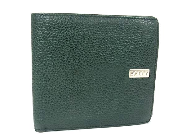 商品情報 ブランド名 BALLY バリー 状態ランク ABランク(美品) ライン カラーグリーン系 素材 レザー サイズ(cm) W 約11.5cm　H 約10cm　D 約1.5cm サイズ(inch) W 約4.53inch　H 約3.94inch　D 約0.59inch ポケット中 ポケット×2　札入れ×2　小銭入れ×1　カード入れ×4 付属品画像内にあるものが全てになります シリアル及び刻印 状態使用感　擦れ小　汚れ小 □□□　状態ランクについて　□□□ 【N】　新品 【S】　未使用品（展示品など） 【A】　傷汚れが少なく状態の良い商品 【B】　程よい使用感や多少の傷、汚れはあるが程度良好の商品 【C】　使用感の他、目立つ傷や汚れが見れる商品 【D】　かなり大きな痛みがある難あり商品 ※記載させていただきました状態説明・ランクは、あくまで弊社基準にて判断したものとなります。 その為、個人差による主観の差が生じる場合も御座いますので、あらかじめご了承頂いた上で、ご検討下さいませ。 pleasure（株式会社peace）が販売しています。 出品中の商品につきましては全て正規品(本物）でございます。 （古物許可証第305521507463東京都公安委員会）