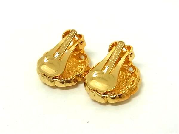 ■新品同様■ ChristianDior クリスチャンディオール ヴィンテージ クリップ式 イヤ...