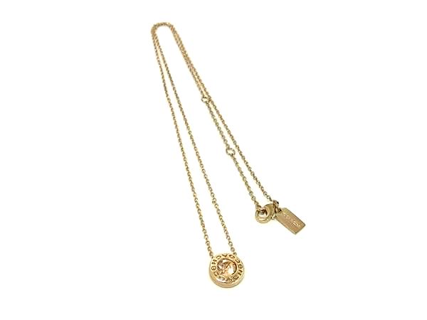乐天商城 - COACH コーチカラーストーン ロゴ ネックレス ペンダント アクセサリー レディース ゴールド系 DK8205