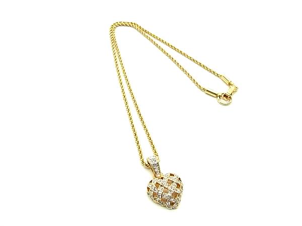 乐天商城 - ■美品■ SWAROVSKI スワロフスキー ハート ラインストーン ネックレス ペンダント アクセサリー レディース ゴールド系 DL7017