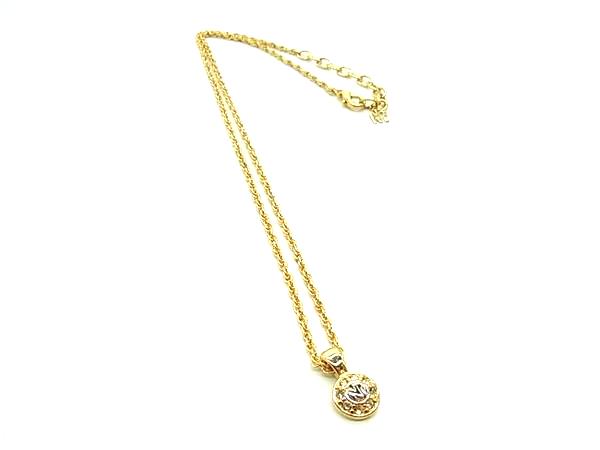 樂天商城 - ■美品■ NINA RICCI ニナリッチ ラインストーン ネックレス ペンダント アクセサリー レディース ゴールド系 DL7717