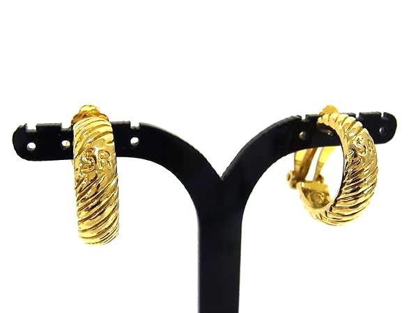 SONIA RYKIEL ソニアリキエル クリップ式 フープ イヤリング アクセサリー レディース ゴールド系 DN7448
