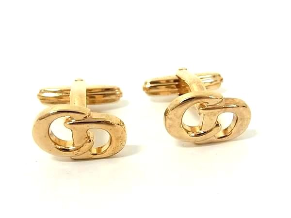 Other - ■美品■ ChristianDior ディオール ヴィンテージ カフリンクス カフスボタン アクセサリー ビジネス 紳士 メンズ ゴールド系 DL5219