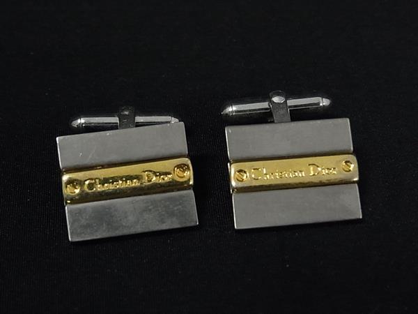 樂天商城 - ChristianDior クリスチャンディオール ヴィンテージ カフスボタン カフリンクス アクセサリー メンズ シルバー系 DL5229