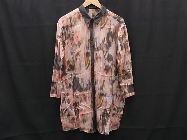 樂天商城 - ■美品■ HIROKO KOSHINO ヒロココシノ キュプラ×コットン 長袖 シャツ ブラウス ワンピース 表記サイズ 38 洋服 ピンク系 DL6121