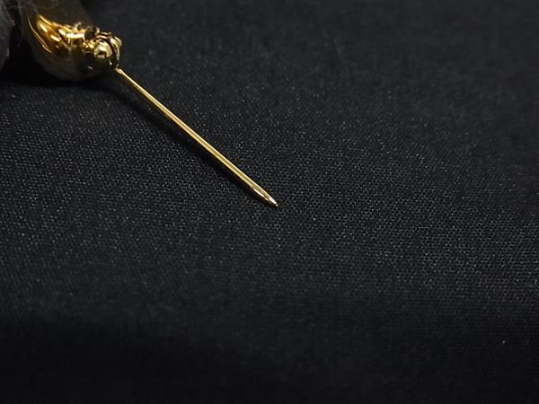 pleasure-Store 楽天市場店の■極美品■ SWAROVSKI スワロフスキー クリスタルメモリーズ ストロベリー ピンブローチ ピンバッジ アクセサリー ゴールド系 DP2232｜アングル3