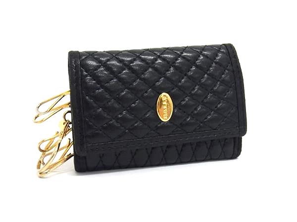 バリー BALLY バリー ヴィンテージ レザー 6連 キーケース 鍵入れ レディース メンズ ブラック系 DK9257