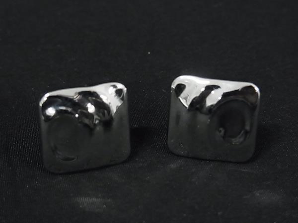■美品■ MONET モネ カフスボタン カフリンクス アクセサリー ビジネス 紳士 メンズ シルバー系 DL0455