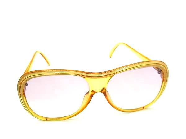 ■美品■ ChristianDior クリスチャンディオール 2125A 70 度入り サングラス メガネ 眼鏡 レディース クリアイエロー系 DL0789