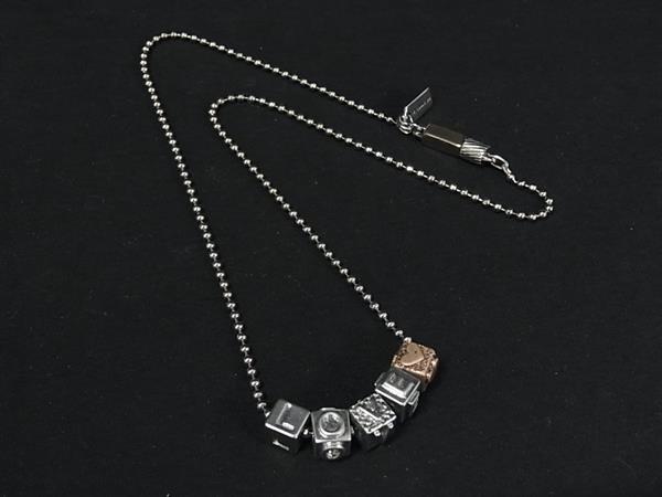 COACH コーチ ネックレス ペンダント アクセサリー レディース メンズ シルバー系×ブラウン系 DL1172