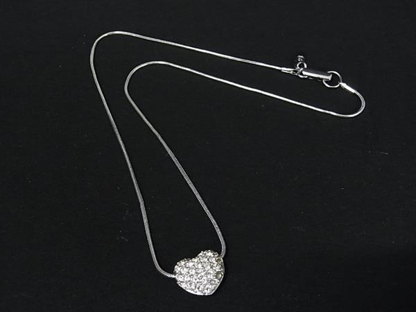 SWAROVSKI スワロフスキー ラインストーン ハート ネックレス ペンダント アクセサリー レディース シルバー系 DL1776