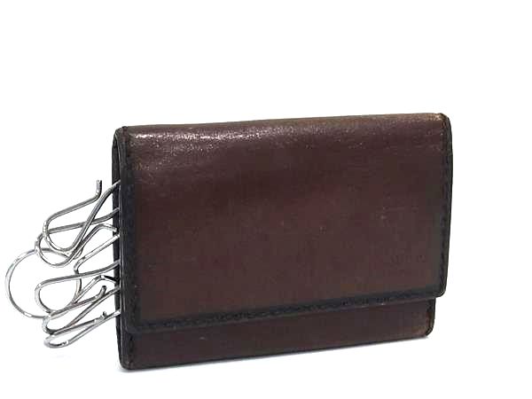 GUCCI グッチ 106678 3731 レザー 6連 キーケース 鍵入れ レディース メンズ ブラウン系 DL1611