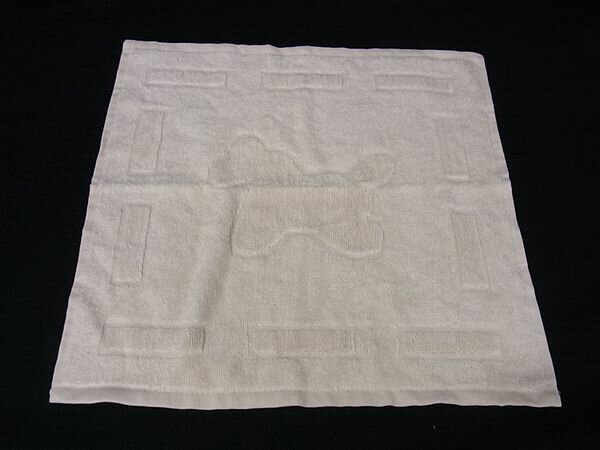 ■新品■未使用■ HERMES エルメス ダダ コットン×レーヨン 木馬 ポニー ベビータオル ハンドタオル アイボリー系 FR5509