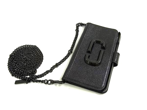 ■新品同様■ MARC JACOBS マークジェイコブス スナップショット レザー iPhone 11Pro 対応 ショルダー スマホケース FV4330