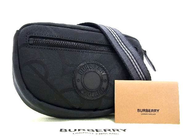 ウエストバッグ ■新品■未使用■ BURBERRY バーバリー ロンドン イングランド コットン×ポリエステル ウエストバッグ ポーチ ブラック系 CA5887ケO