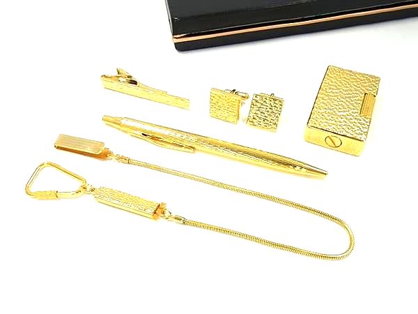 ■美品■ RoyalCastle ロイヤルキャッスル ネクタイピン カフスボタン 等 ライター ボールペン チャーム ..