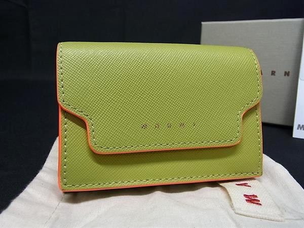 美品 MARNI マルニ 三つ折り財布 コンパクトウォレット マルチカラー レディース 古着 中古 USED MARNI - 美品 MARNI マルニ 三つ折り財布 コンパクトウォレット マルチ