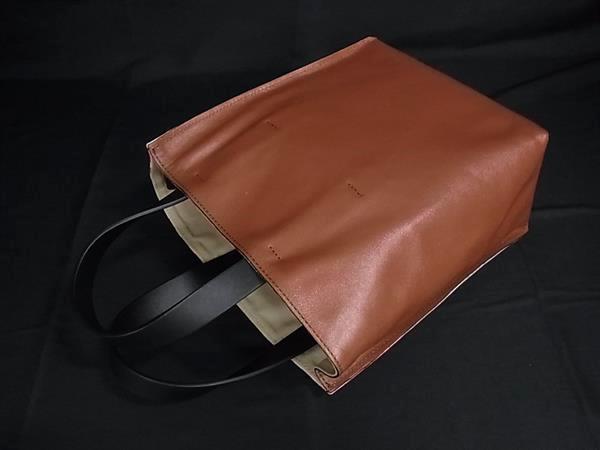 ■新品■未使用■ MARNI マルニ ミュゼオ キャンバス×レザー 2WAY ハンドバッグ トー...