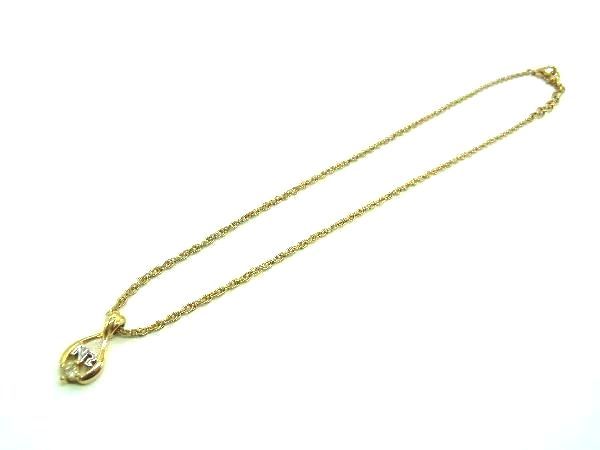 乐天商城 - ■美品■ NINA RICCI ニナリッチ ラインストーン ネックレス ペンダント アクセサリー レディース ゴールド系 DD8667