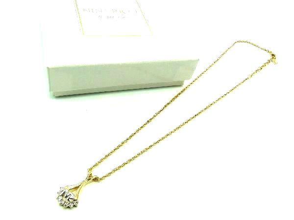 Cross - ■美品■ NINA RICCI ニナリッチ ラインストーン ネックレス ペンダント アクセサリー レディース ゴールド系 DD8821