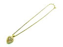 ■美品■ NINA RICCI ニナリッチ ラインストーン ハートモチーフ ネックレス ペンダント アクセサリー ゴールド系 DD8964(4)
