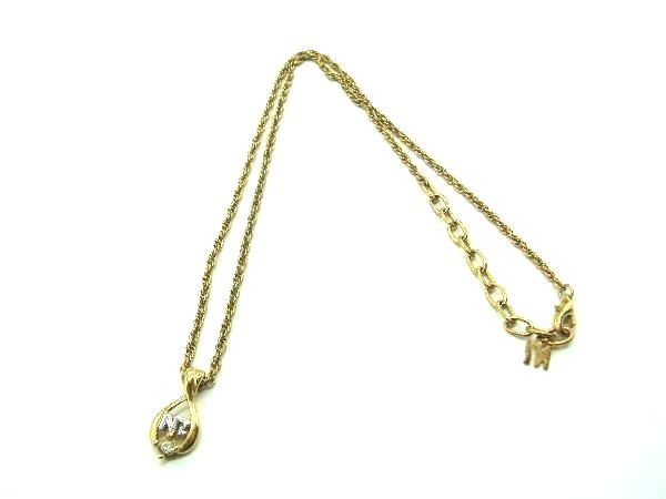 樂天商城 - ■美品■ NINA RICCI ニナリッチ ラインストーン ネックレス ペンダント アクセサリー レディース ゴールド系 DE0148